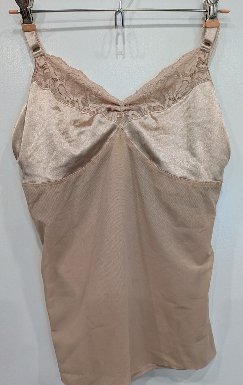 SPANX Haute Contour Tank Step Into Camisole Lavish Lace Blush Size L (NEW $128)